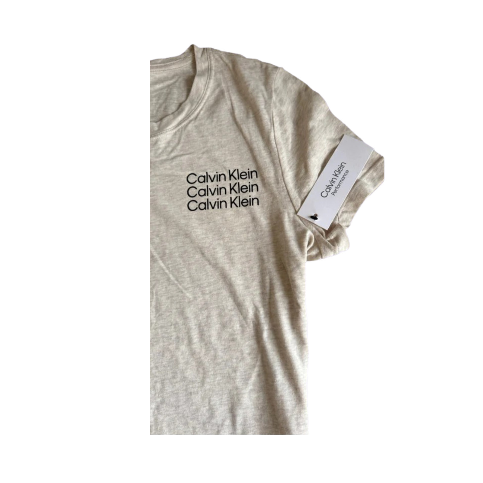 Camiseta Feminina Baby Look ♡ Calvin Klein Cinza