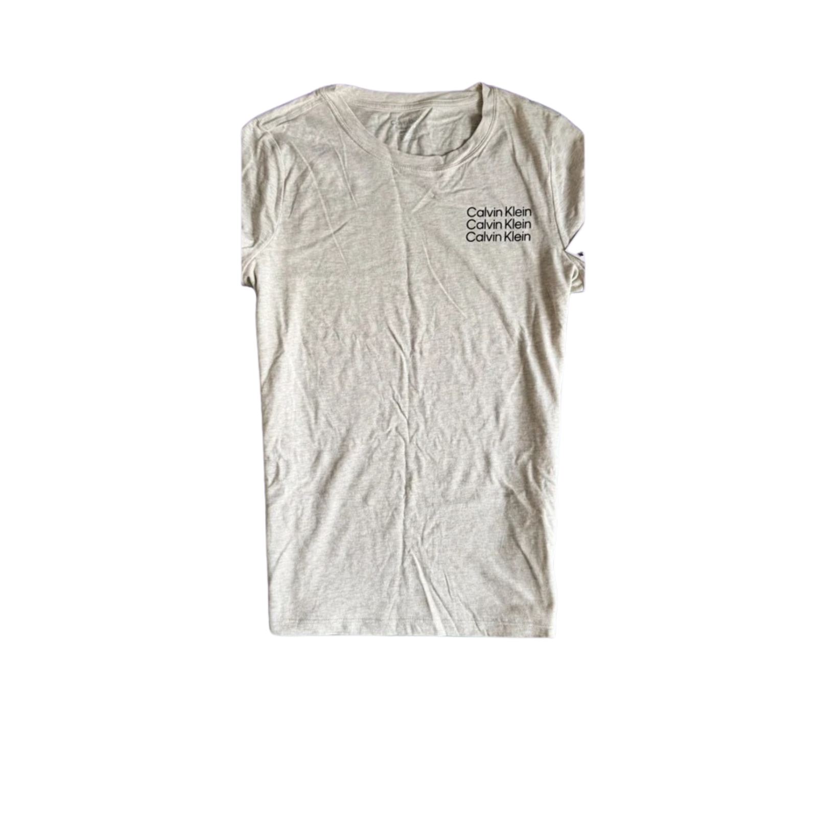Camiseta Feminina Baby Look ♡ Calvin Klein Cinza