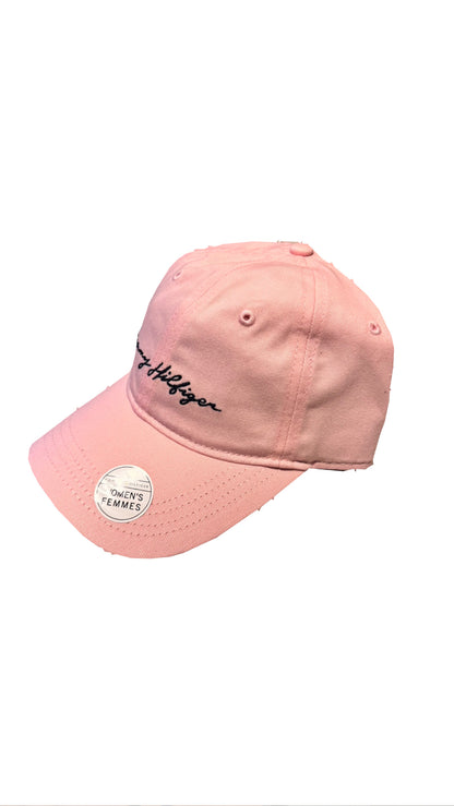 Boné Rosa Bebe Bordado Tommy Hilfiger