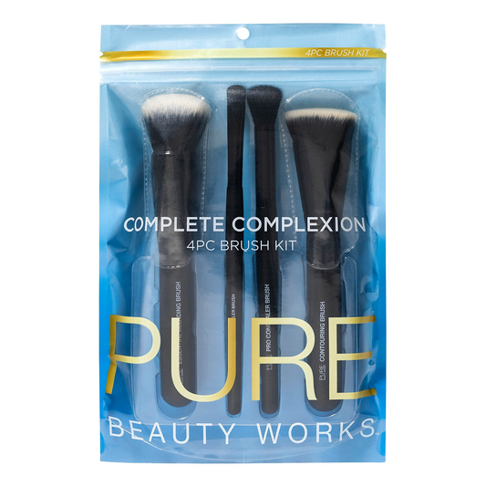 Kit de 4 Pincéis de Maquiágem ♡ Pure Beauty Works