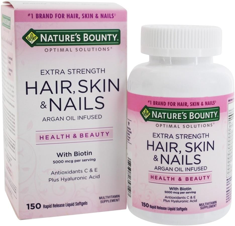 vitamina hair skin nails ♡ nature's bounty