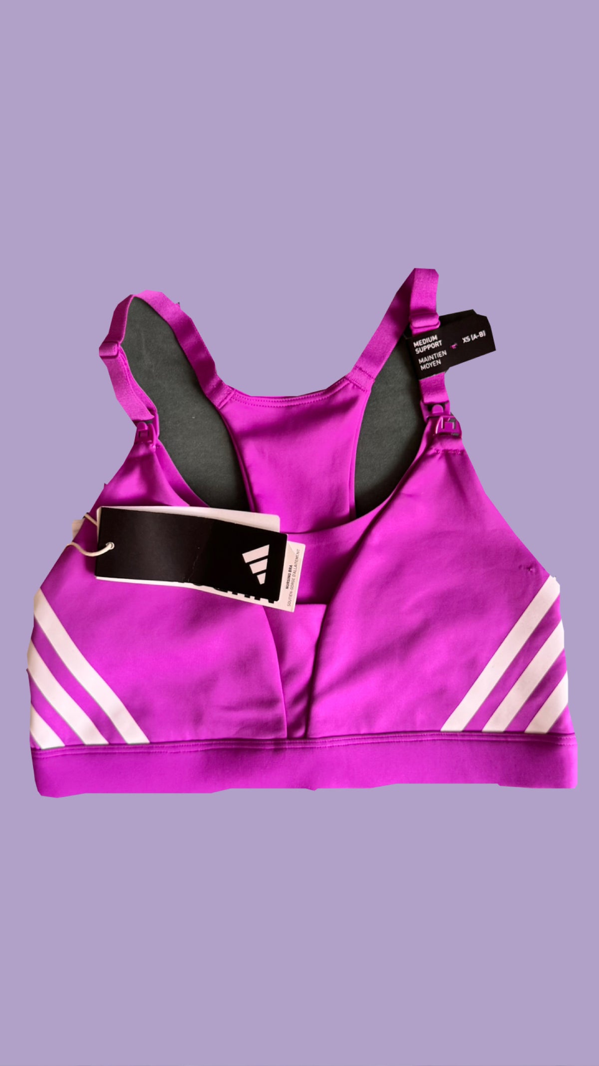 top roxo amamentação ♡ adidas