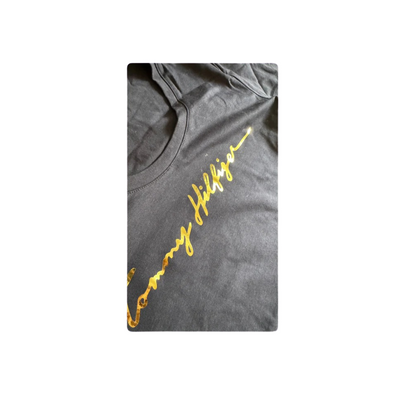 Camiseta Babylook Azul Marinho Feminino ♡ Tommy Hilfiger
