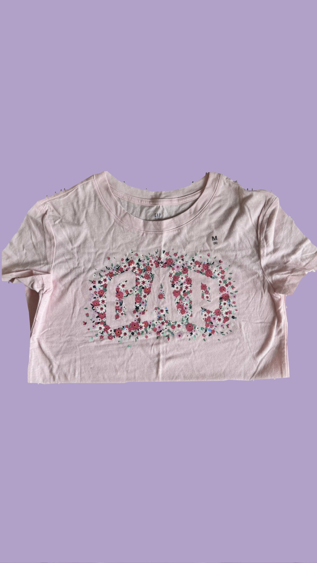 camiseta rosa + florida ♡ gap