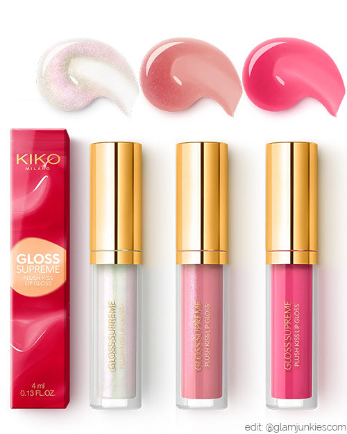 Gloss Supreme Plush Kiko Milano  ♡ Cor 01 Juicylicious