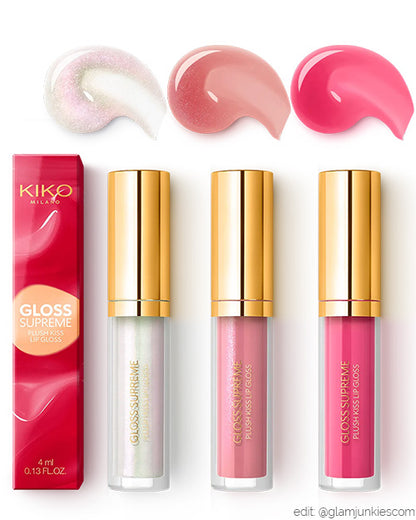 Gloss Supreme Plush Kiko Milano  ♡ Cor 01 Juicylicious