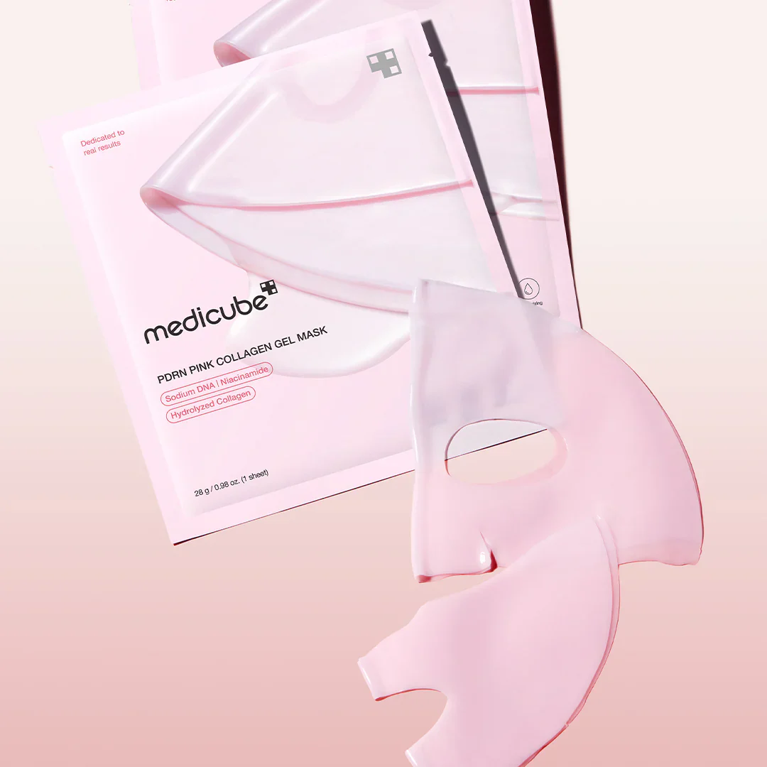 Máscara Gel Colágeno ♡ Rosa com PDRN