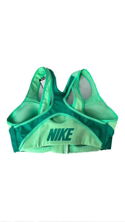 Top Esportivo Nike ♡ Verde com Zíper Frontal
