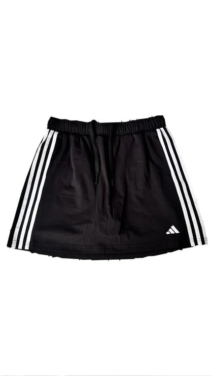Short Saia Feminino Esportivo ♡ Adidas com Listras Brancas