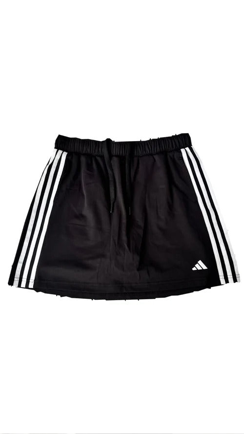 Short Saia Feminino Esportivo ♡ Adidas com Listras Brancas