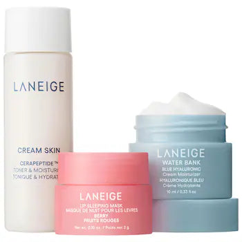 Mini Trio ♡ Tônico + Máscara Labiale + Creme ♡ Laneige